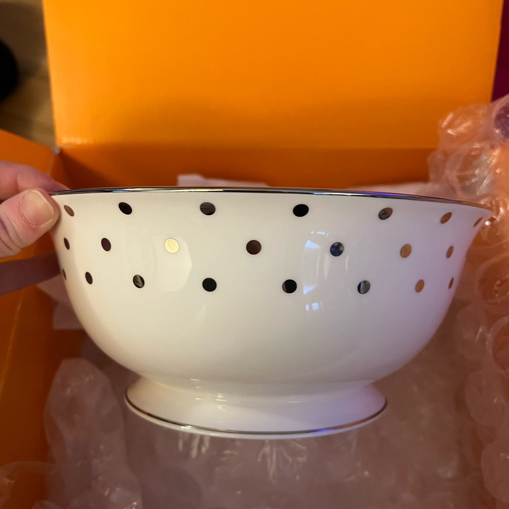 kate spade Larabie Road Platinum Serving Bowl
